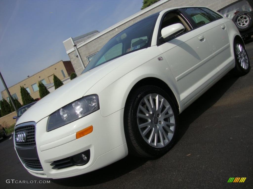 2006 A3 2.0T - Arctic White / Beige photo #1