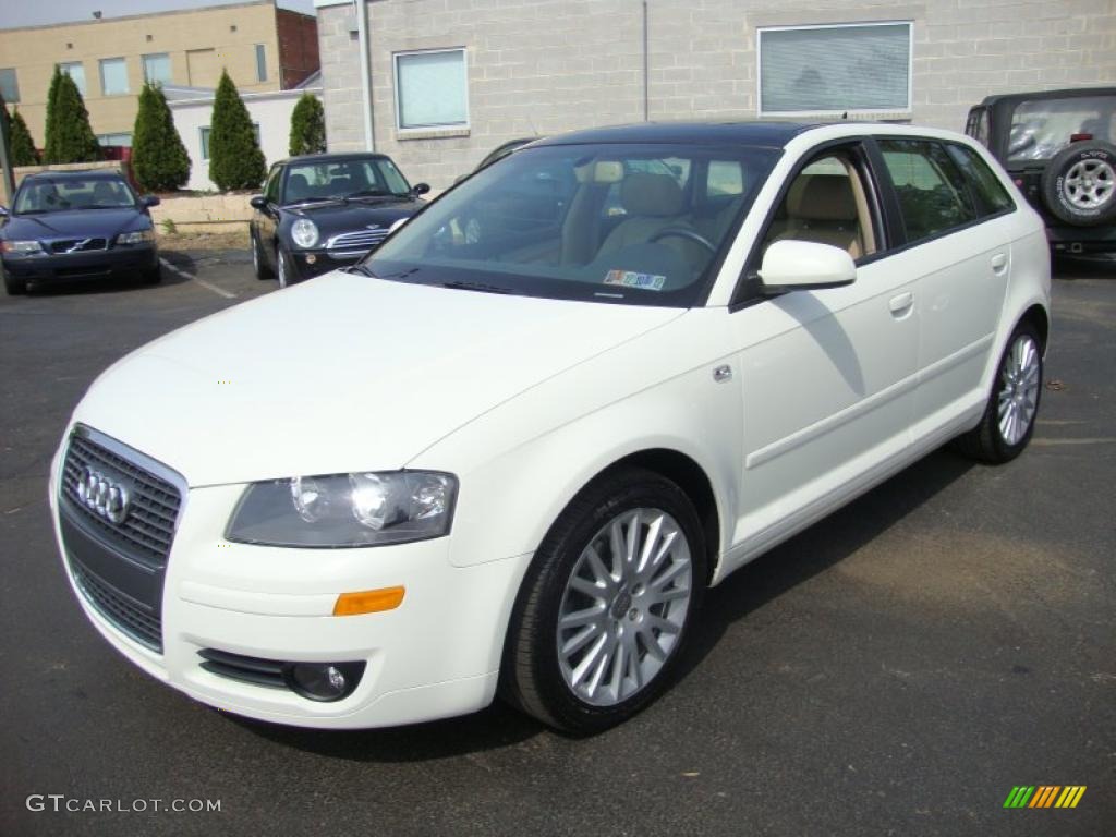 2006 A3 2.0T - Arctic White / Beige photo #2