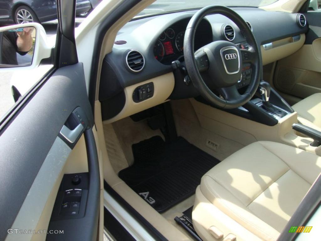 2006 A3 2.0T - Arctic White / Beige photo #8