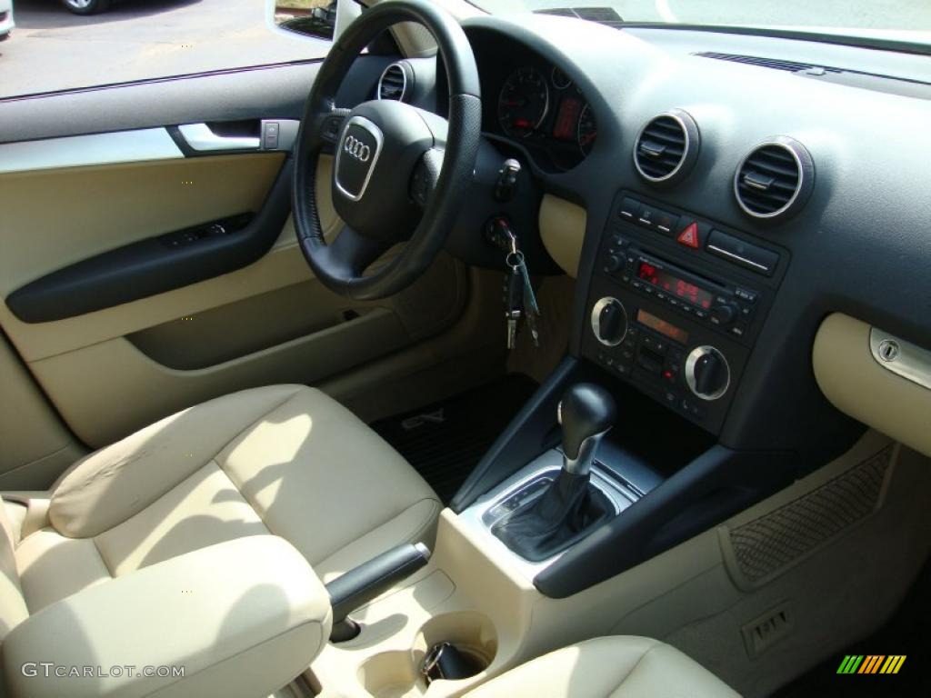 2006 A3 2.0T - Arctic White / Beige photo #14