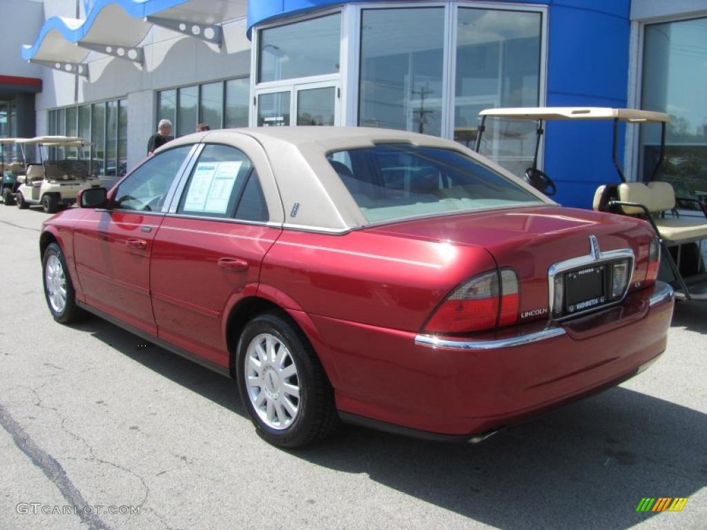 2004 LS V6 - Vivid Red Clearcoat / Shale/Dove photo #5