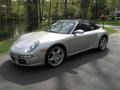 2007 Arctic Silver Metallic Porsche 911 Carrera 4S Cabriolet  photo #1