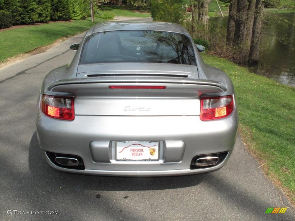 2007 911 Turbo Coupe - GT Silver Metallic / Black photo #5