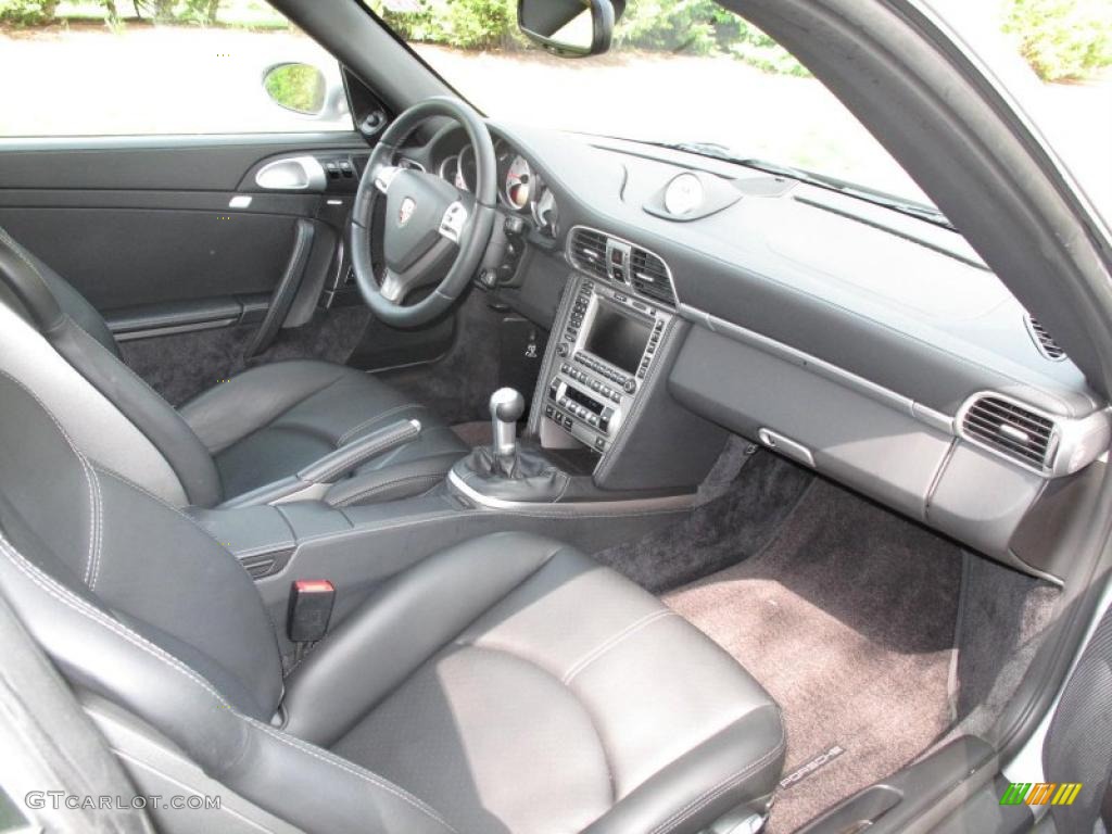 2007 911 Turbo Coupe - GT Silver Metallic / Black photo #11