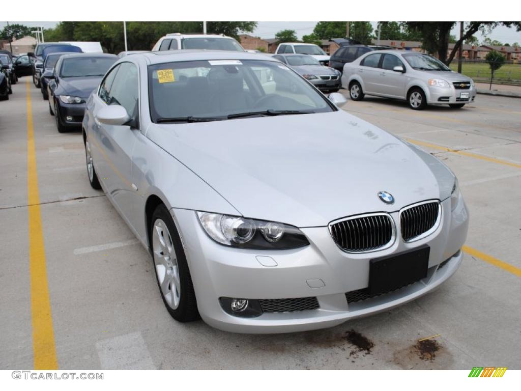 2007 3 Series 335i Coupe - Titanium Silver Metallic / Black photo #5