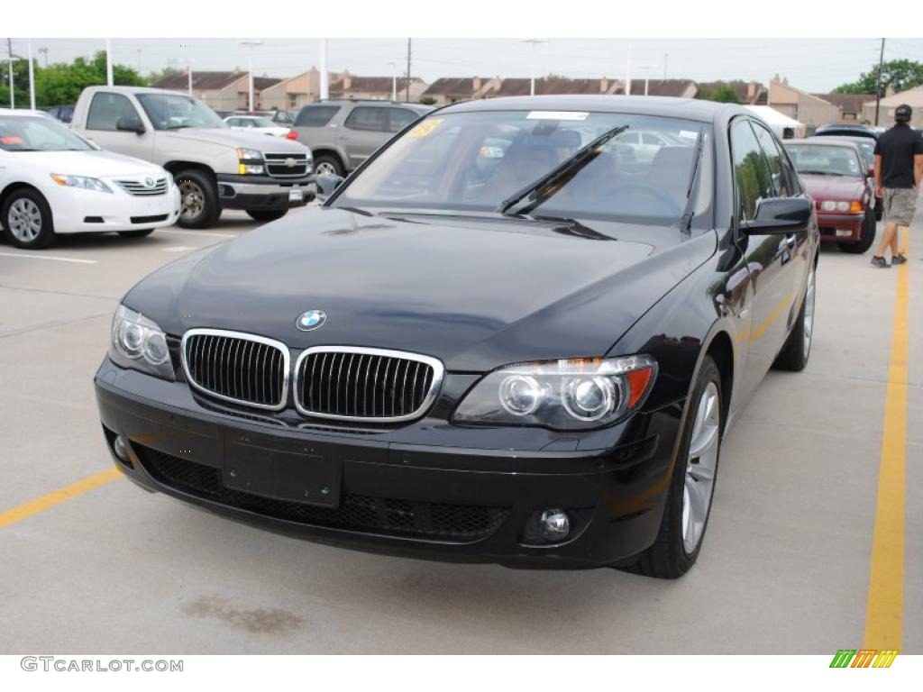 2008 7 Series 750Li Sedan - Jet Black / Beige photo #1