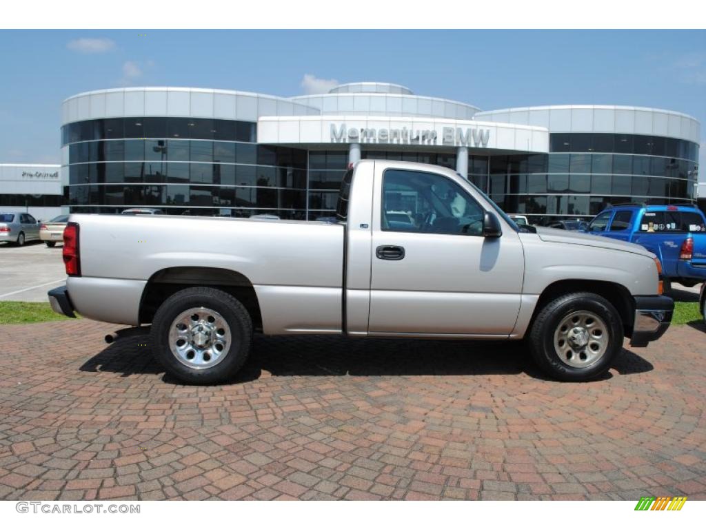 2006 Silverado 1500 LS Regular Cab - Silver Birch Metallic / Medium Gray photo #1