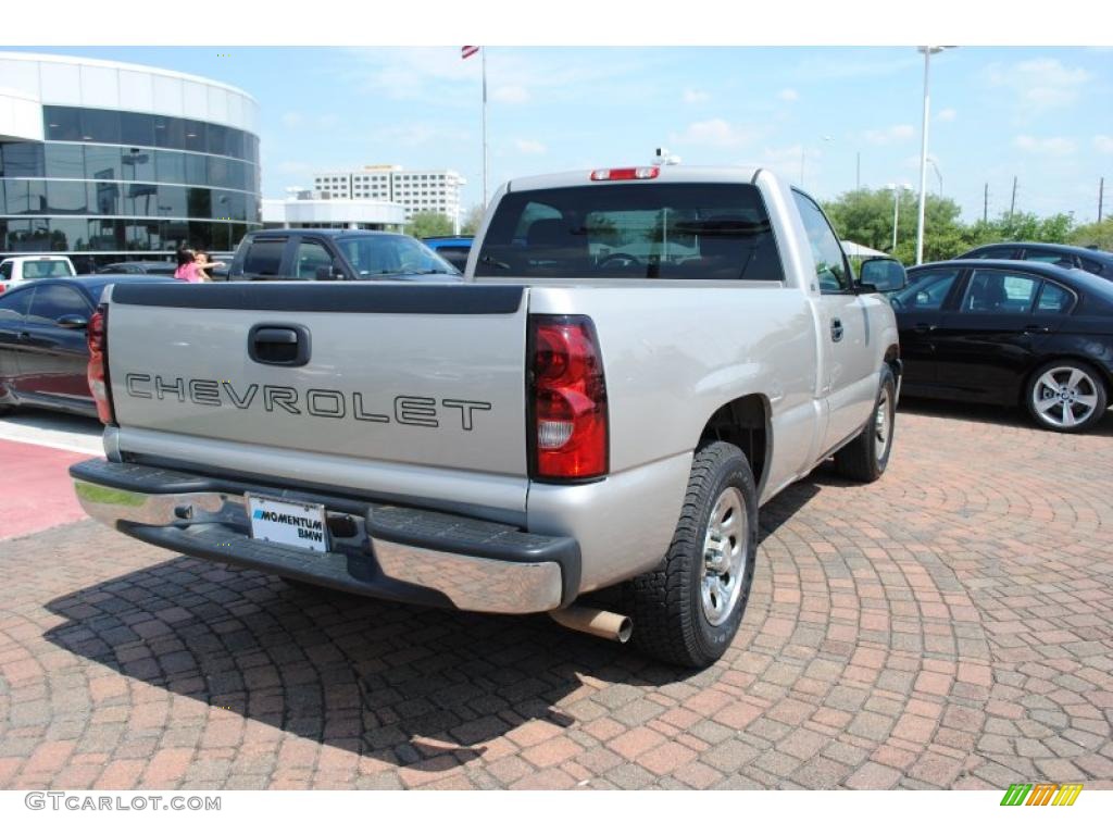 2006 Silverado 1500 LS Regular Cab - Silver Birch Metallic / Medium Gray photo #6