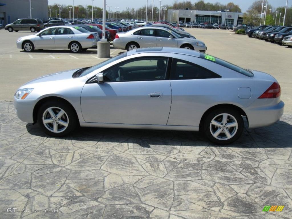2003 Accord EX Coupe - Satin Silver Metallic / Black photo #4