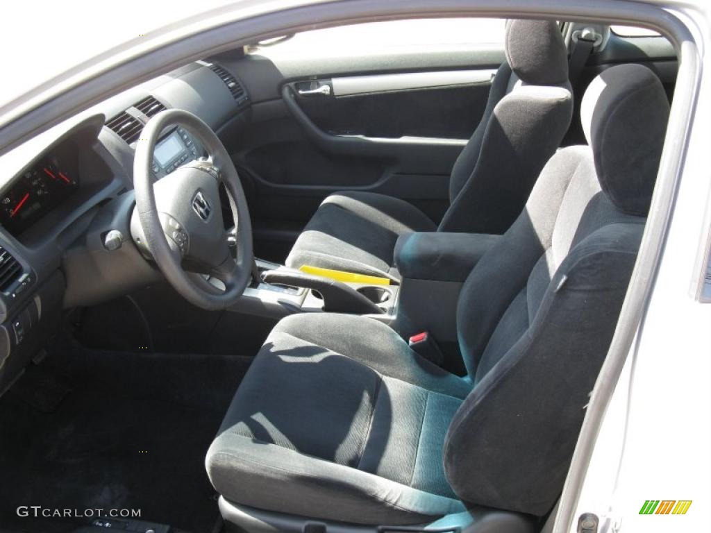 2003 Accord EX Coupe - Satin Silver Metallic / Black photo #13