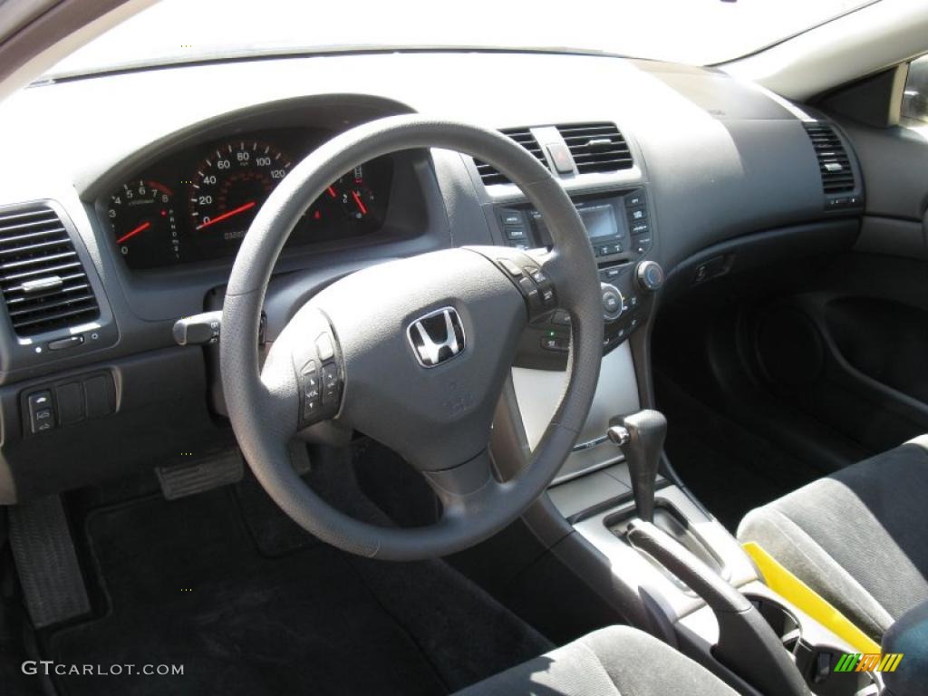 2003 Accord EX Coupe - Satin Silver Metallic / Black photo #14