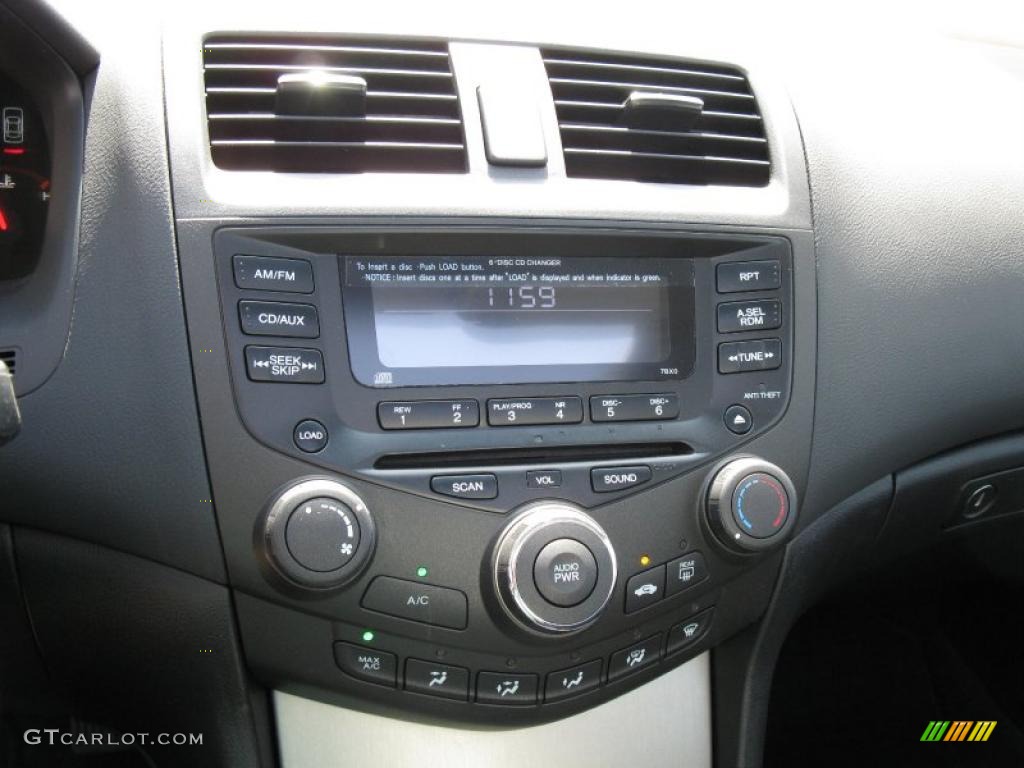 2003 Accord EX Coupe - Satin Silver Metallic / Black photo #17