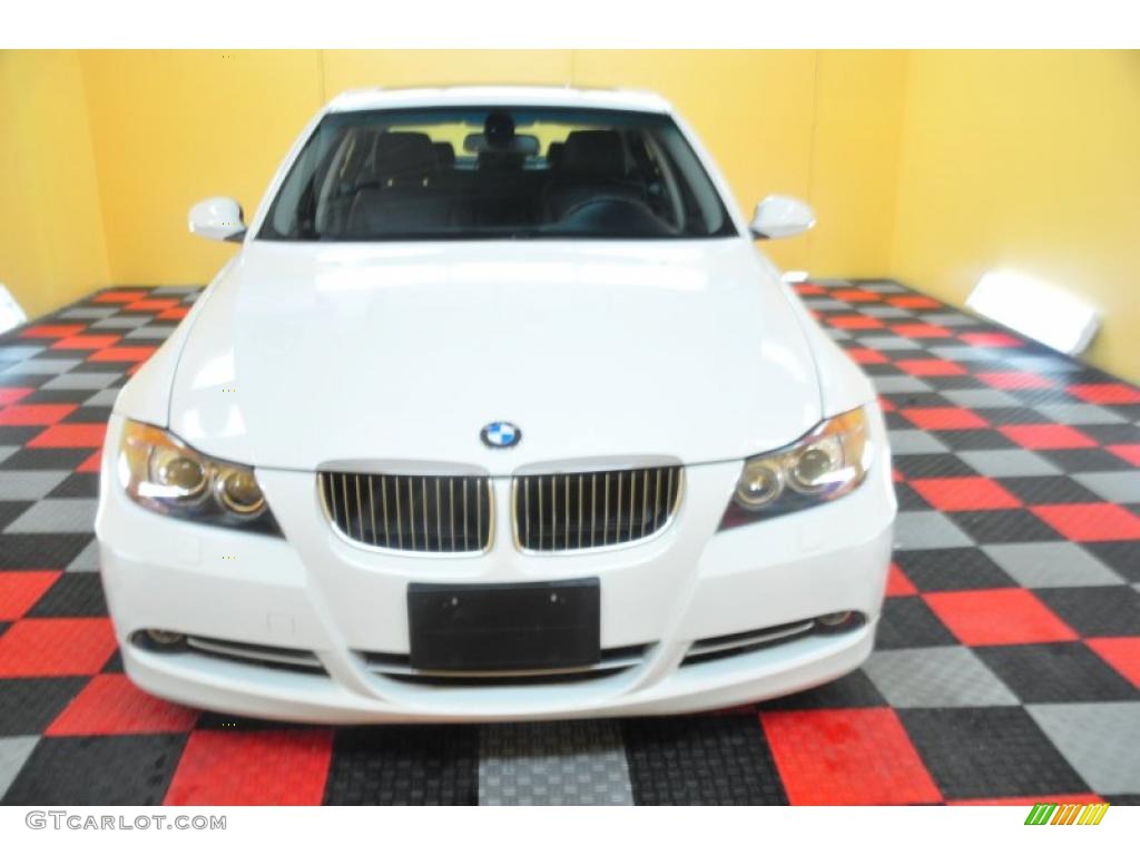 2008 3 Series 335xi Sedan - Alpine White / Black photo #2