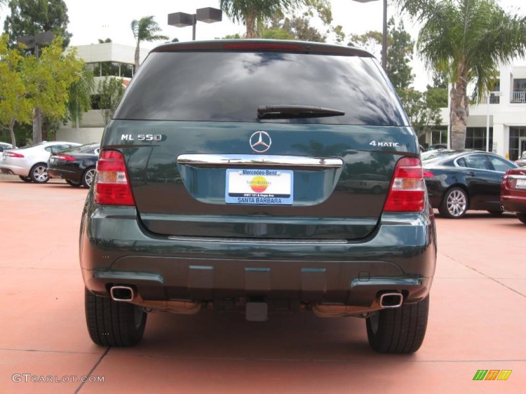 2008 ML 550 4Matic - Verde Brook Metallic / Macadamia photo #5