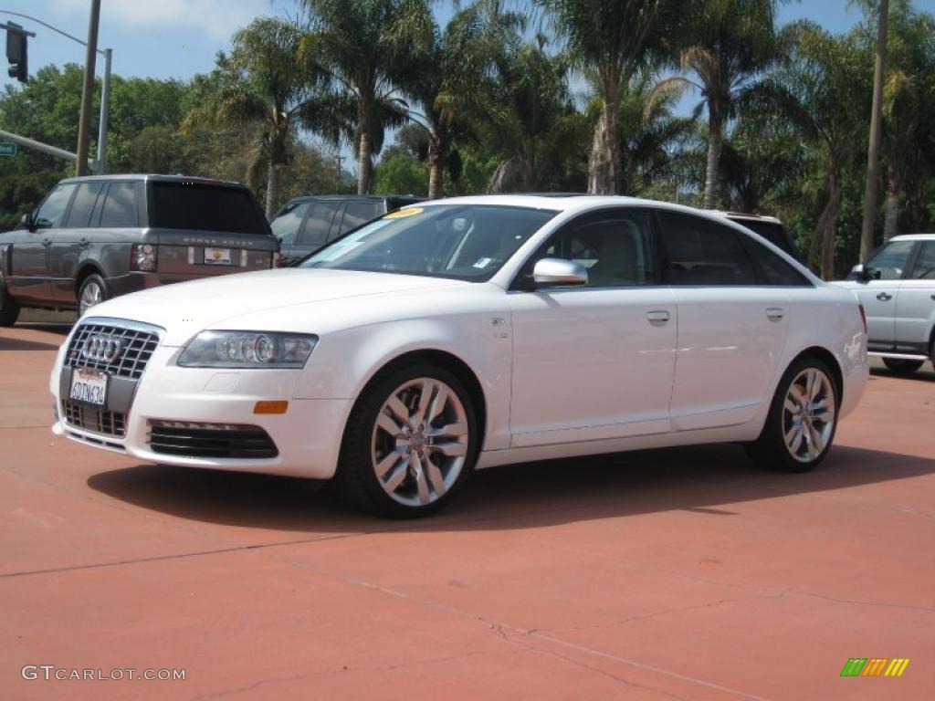 2008 S6 5.2 quattro Sedan - Ibis White / Silver photo #2