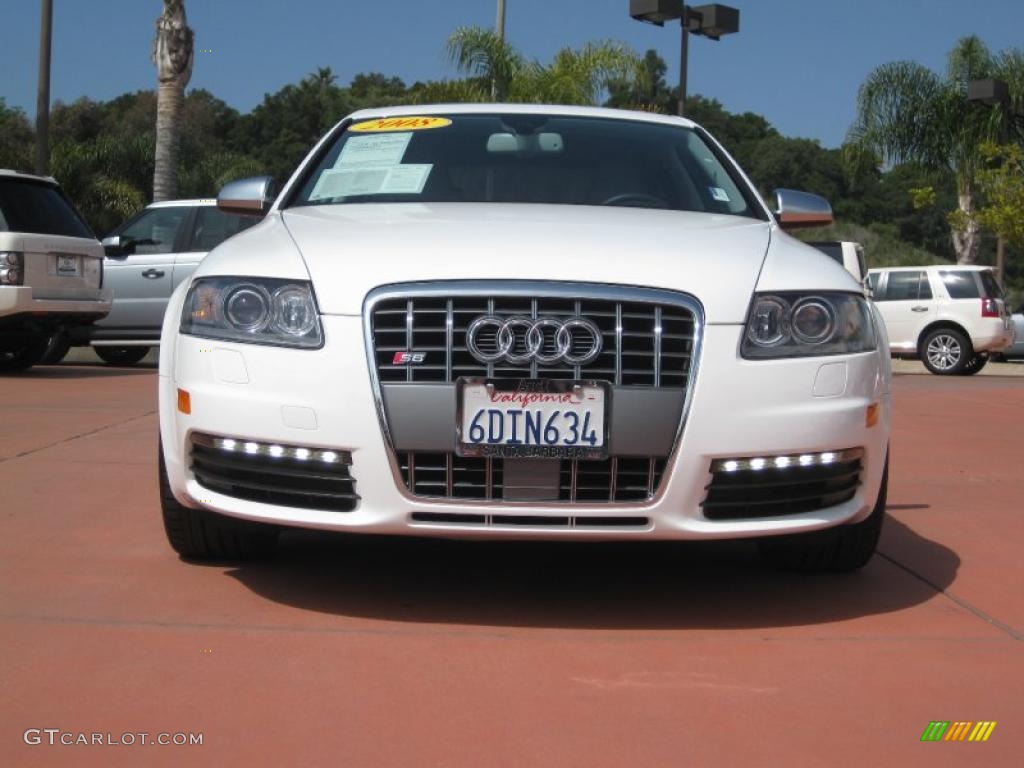 2008 S6 5.2 quattro Sedan - Ibis White / Silver photo #3