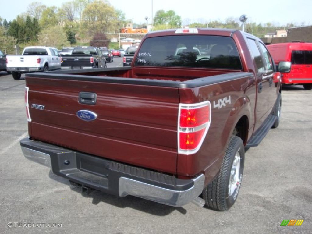 2010 F150 XLT SuperCrew 4x4 - Royal Red Metallic / Medium Stone photo #3