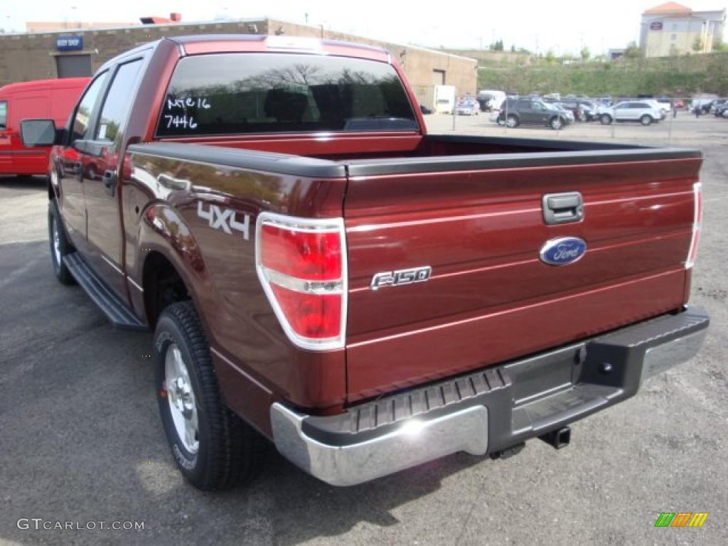 2010 F150 XLT SuperCrew 4x4 - Royal Red Metallic / Medium Stone photo #5