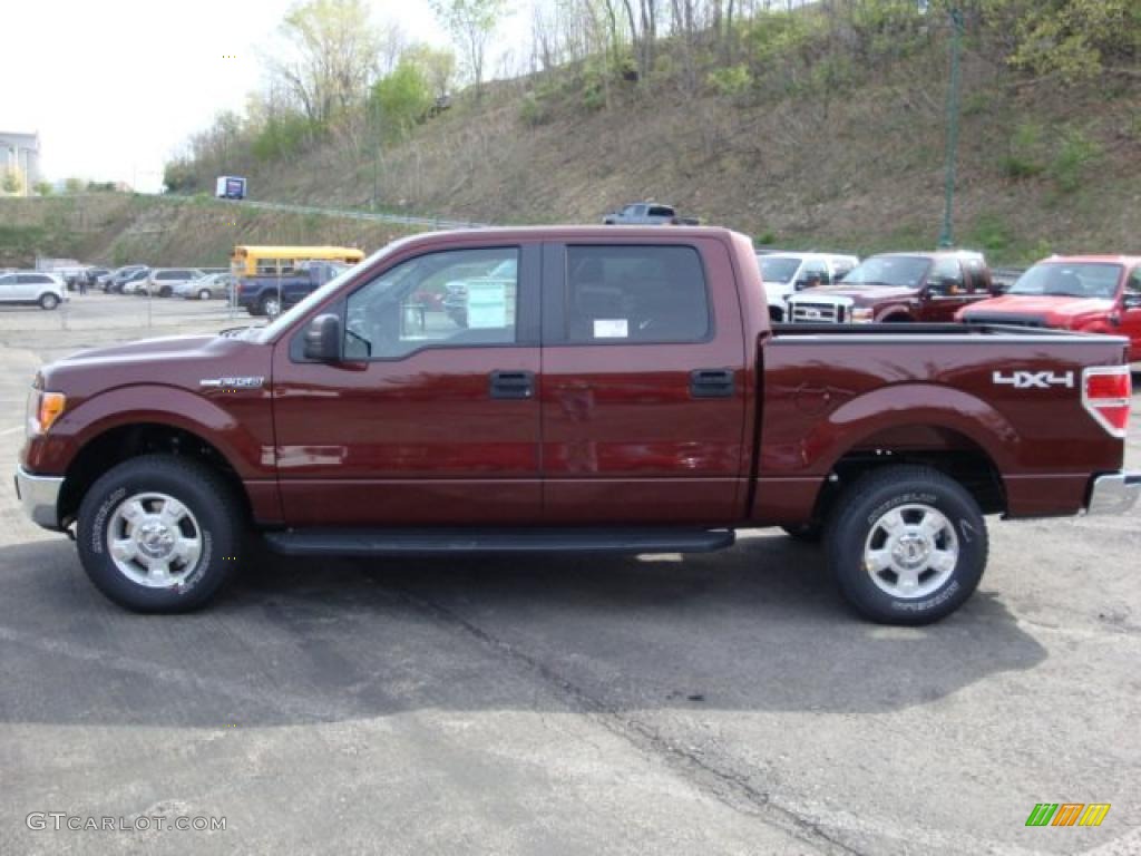 2010 F150 XLT SuperCrew 4x4 - Royal Red Metallic / Medium Stone photo #6