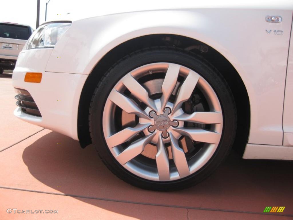 2008 S6 5.2 quattro Sedan - Ibis White / Silver photo #17