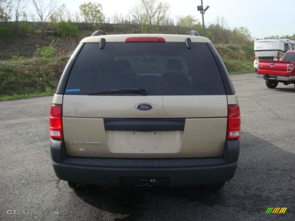 2003 Explorer XLS 4x4 - Harvest Gold Metallic / Medium Parchment Beige photo #4