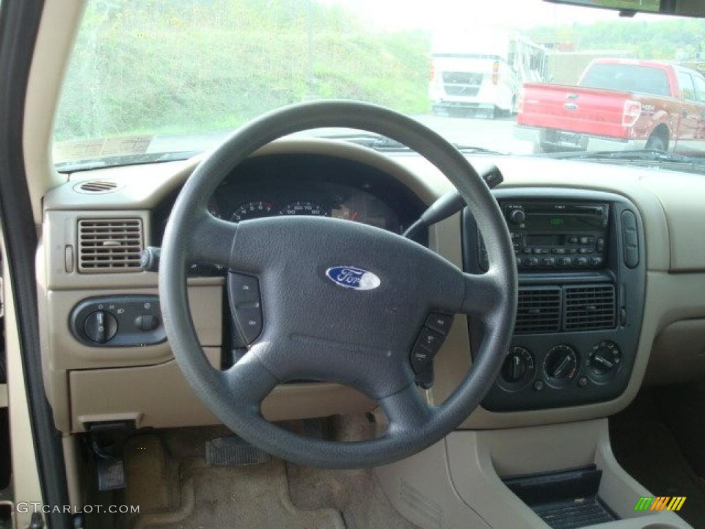 2003 Explorer XLS 4x4 - Harvest Gold Metallic / Medium Parchment Beige photo #13