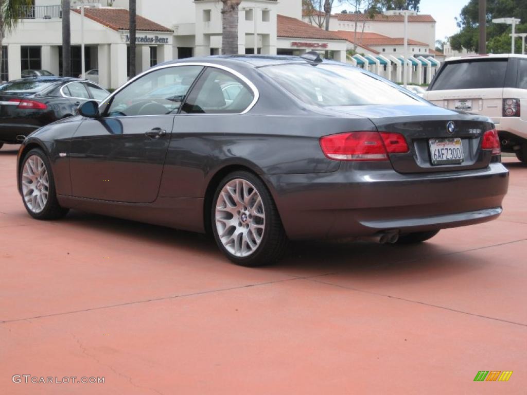 2007 3 Series 328i Coupe - Sparkling Graphite Metallic / Black photo #6