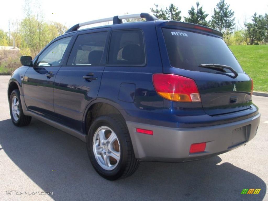 2003 Outlander LS 4WD - Royal Blue Pearl / Charcoal photo #3