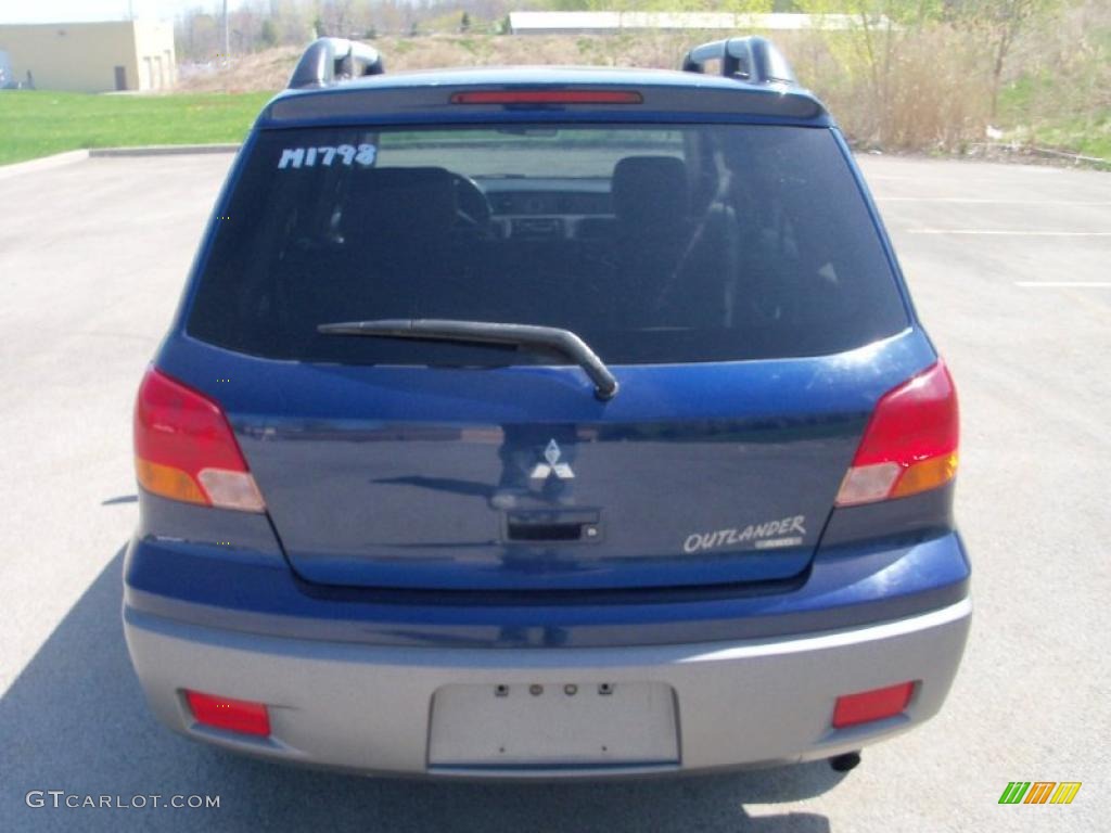 2003 Outlander LS 4WD - Royal Blue Pearl / Charcoal photo #4