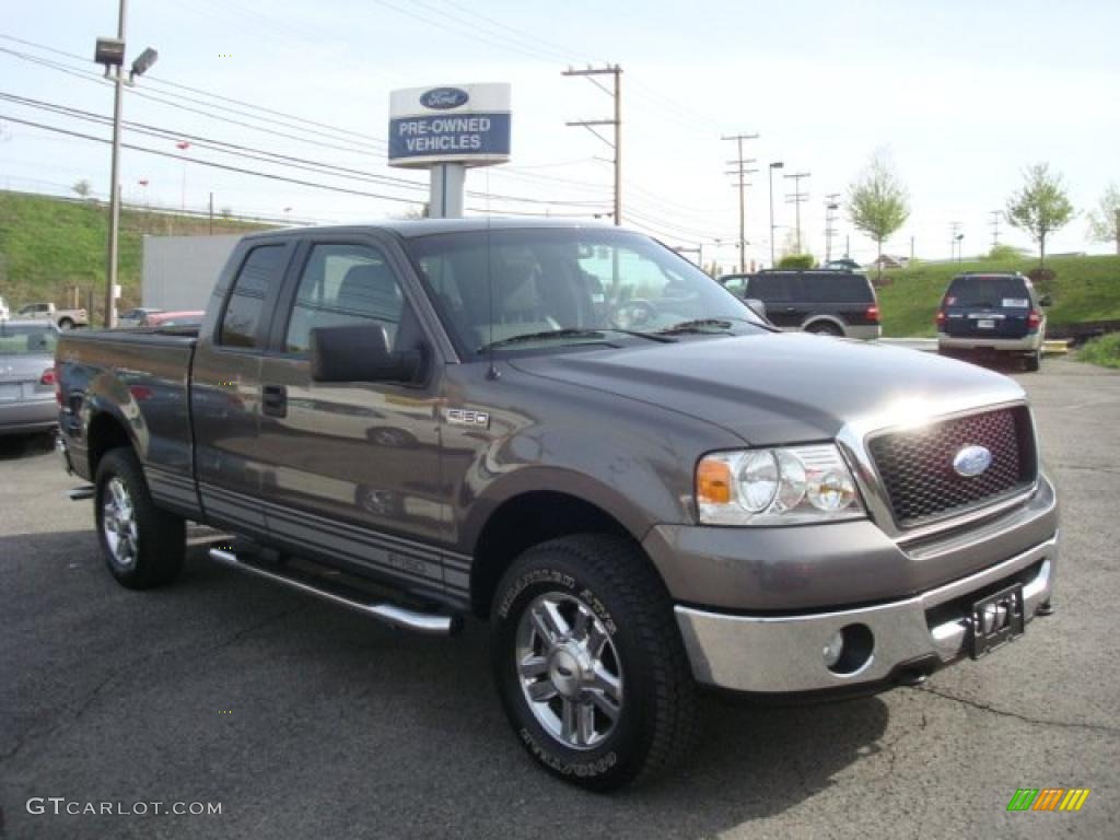 2006 F150 XLT SuperCab 4x4 - Smokestone Metallic / Medium/Dark Flint photo #1