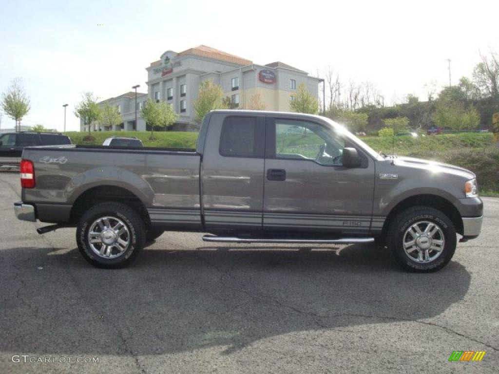 2006 F150 XLT SuperCab 4x4 - Smokestone Metallic / Medium/Dark Flint photo #2