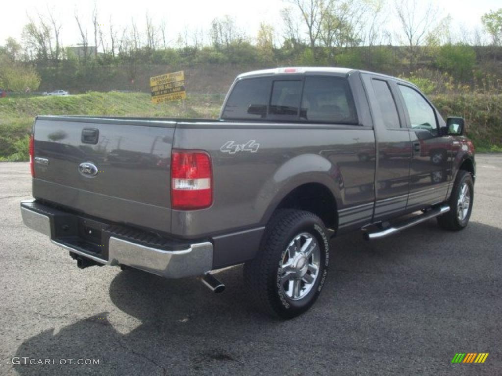 2006 F150 XLT SuperCab 4x4 - Smokestone Metallic / Medium/Dark Flint photo #3