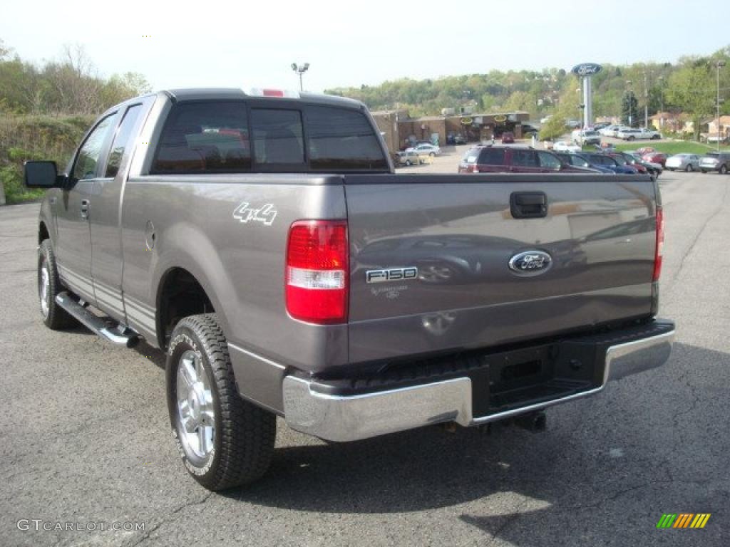 2006 F150 XLT SuperCab 4x4 - Smokestone Metallic / Medium/Dark Flint photo #5