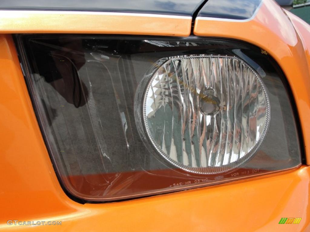 2007 Mustang GT Premium Coupe - Grabber Orange / Light Graphite photo #10