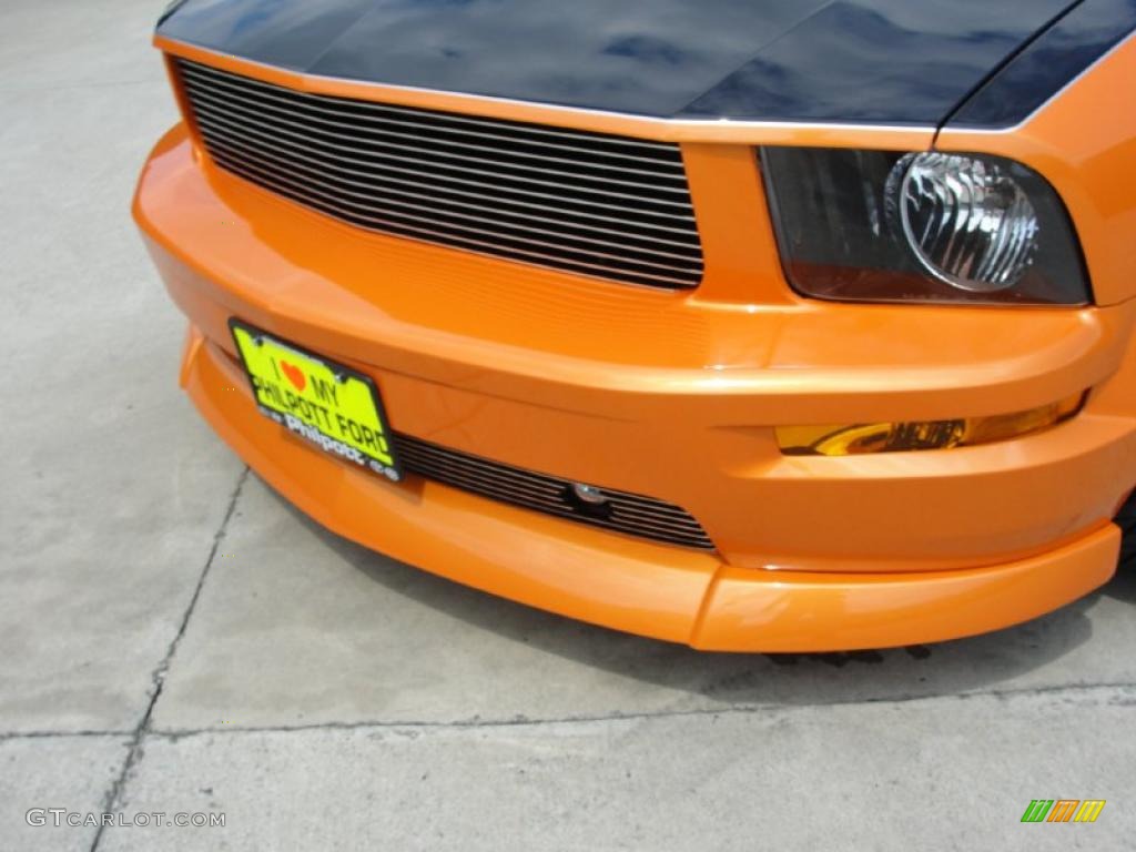 2007 Mustang GT Premium Coupe - Grabber Orange / Light Graphite photo #14