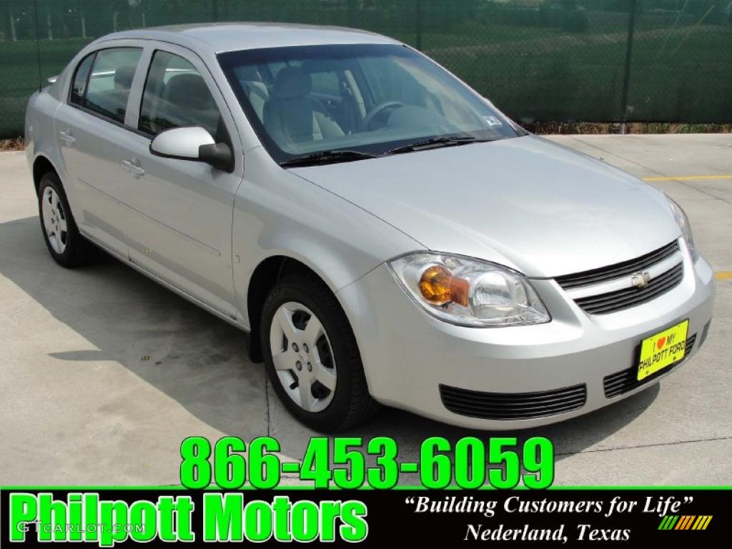 2007 Cobalt LT Sedan - Ultra Silver Metallic / Gray photo #1