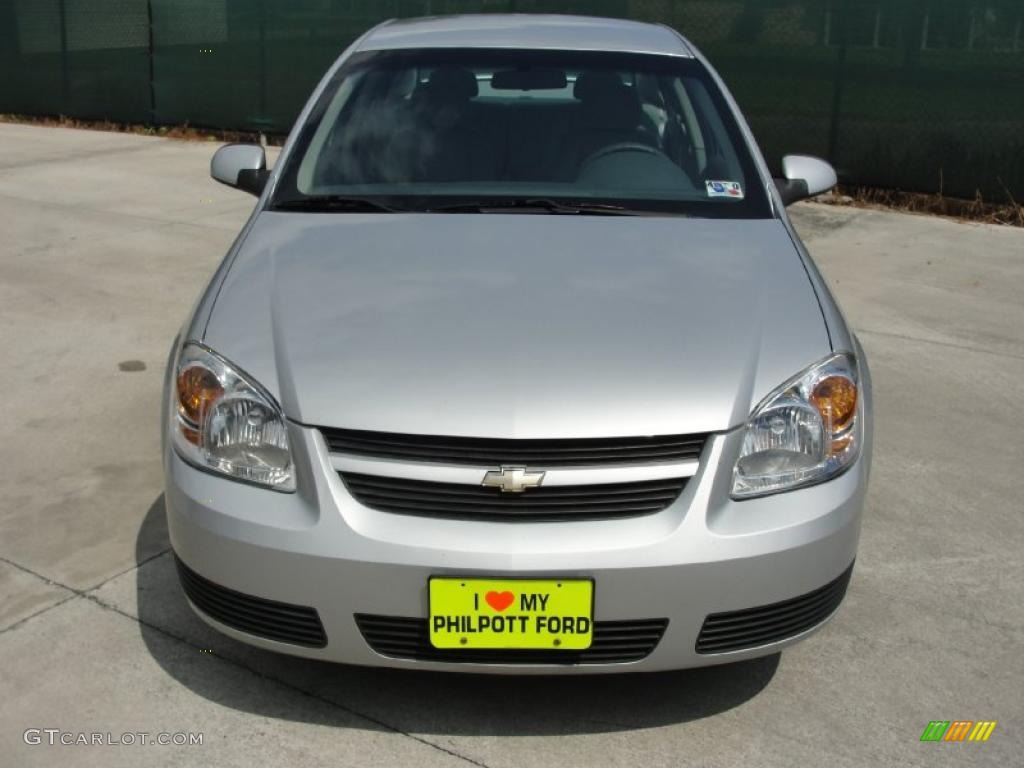 2007 Cobalt LT Sedan - Ultra Silver Metallic / Gray photo #8