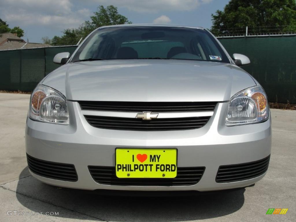 2007 Cobalt LT Sedan - Ultra Silver Metallic / Gray photo #9