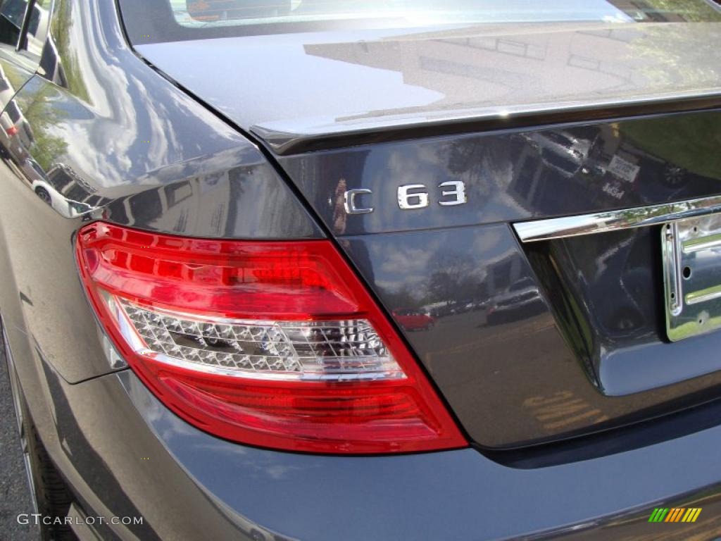 2009 C 63 AMG - Steel Grey Metallic / Black AMG Premium Leather photo #14