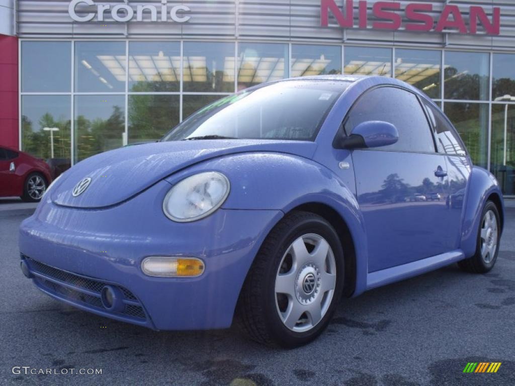 2001 New Beetle GLS 1.8T Coupe - Vortex Blue / Black photo #1