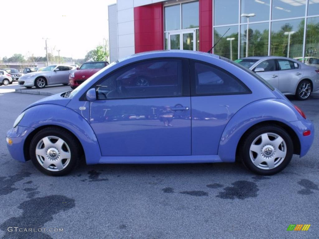 2001 New Beetle GLS 1.8T Coupe - Vortex Blue / Black photo #2