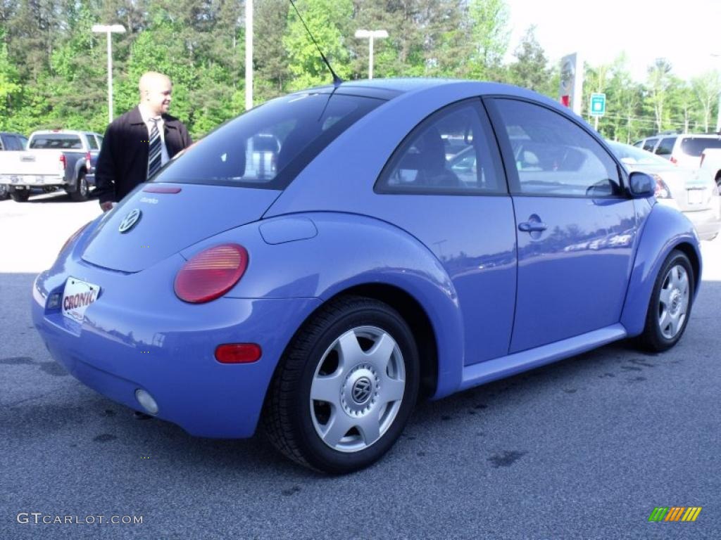 2001 New Beetle GLS 1.8T Coupe - Vortex Blue / Black photo #5