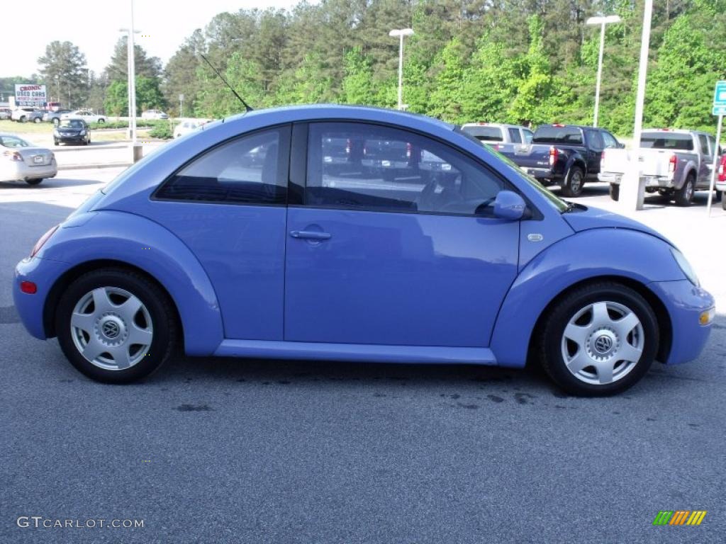 2001 New Beetle GLS 1.8T Coupe - Vortex Blue / Black photo #6