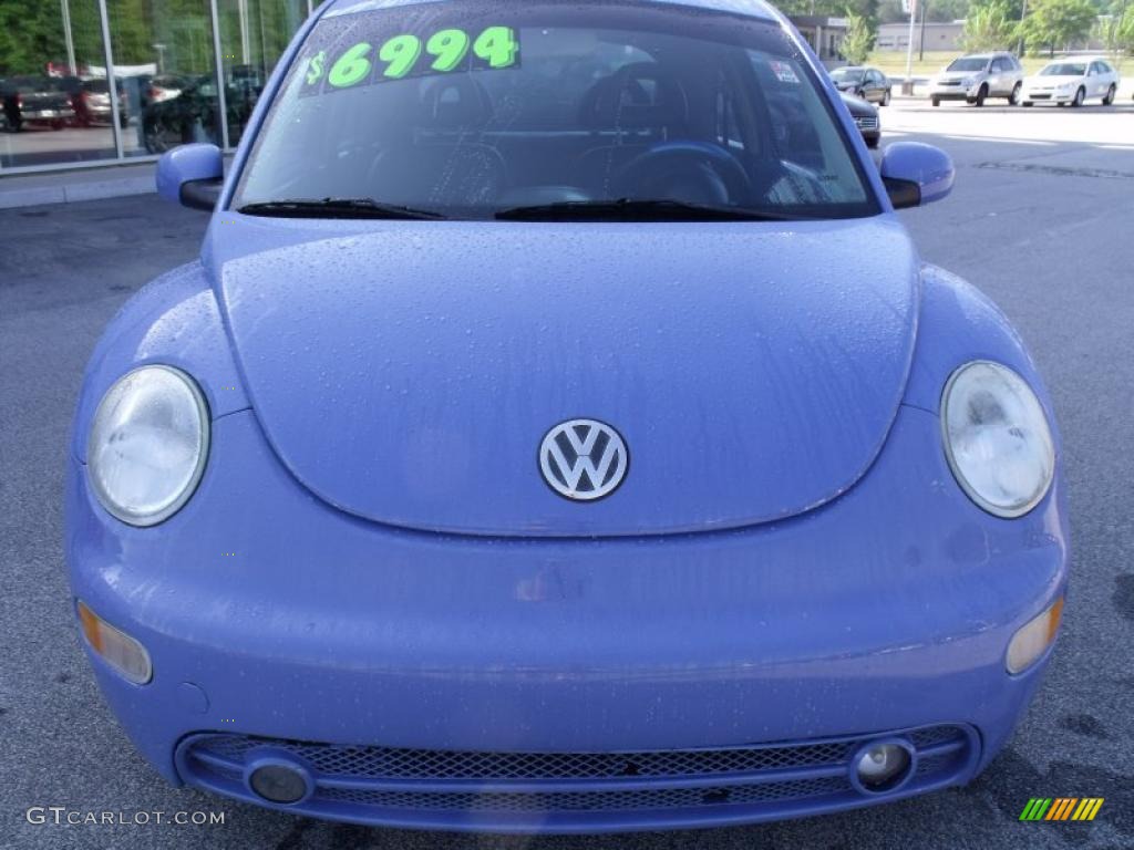 2001 New Beetle GLS 1.8T Coupe - Vortex Blue / Black photo #8