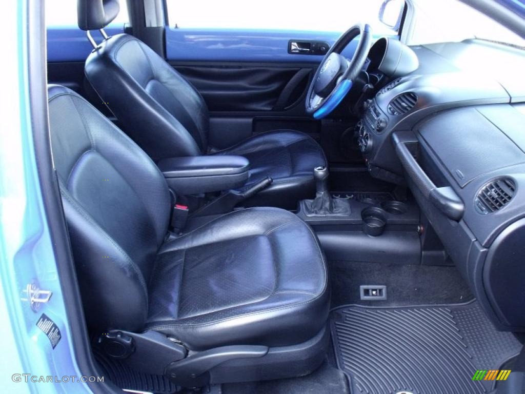 2001 New Beetle GLS 1.8T Coupe - Vortex Blue / Black photo #12