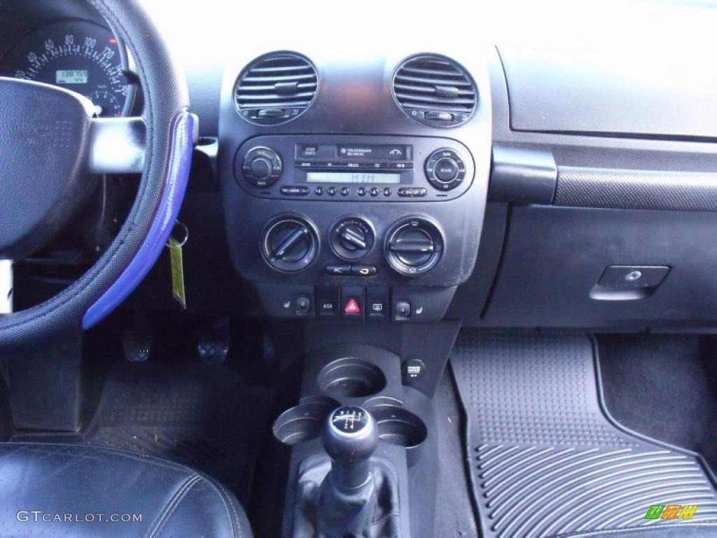 2001 New Beetle GLS 1.8T Coupe - Vortex Blue / Black photo #14