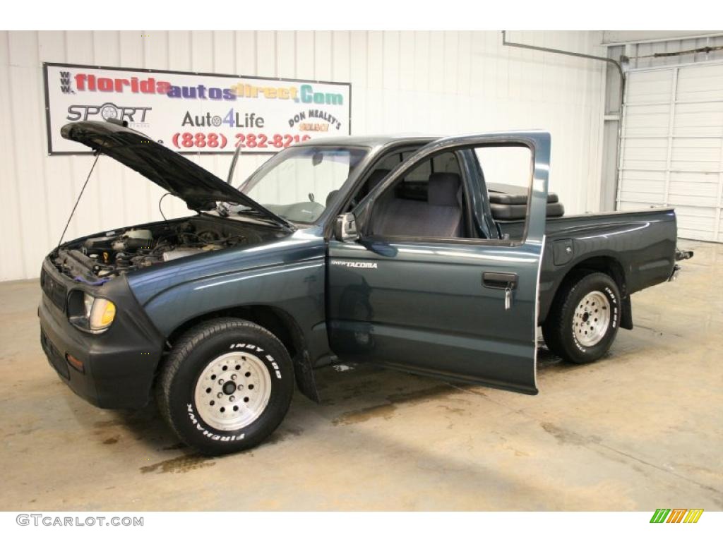 1995 Tacoma Regular Cab - Evergreen Pearl / Gray photo #33