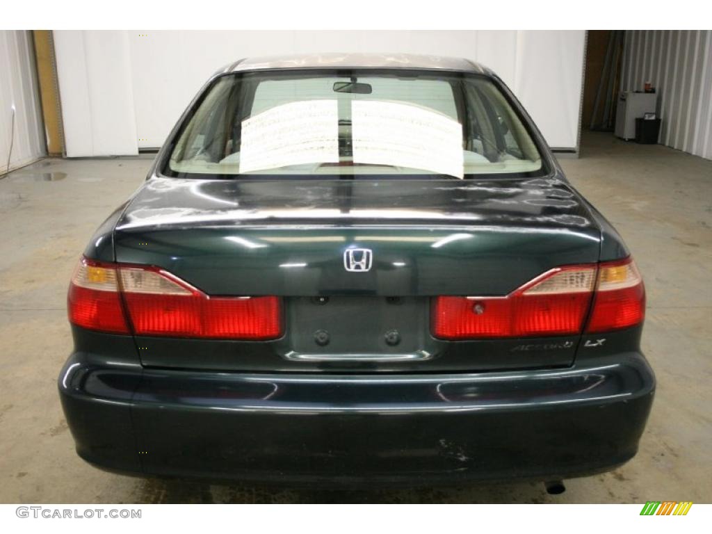 1998 Accord LX Sedan - New Dark Green Pearl / Quartz photo #6