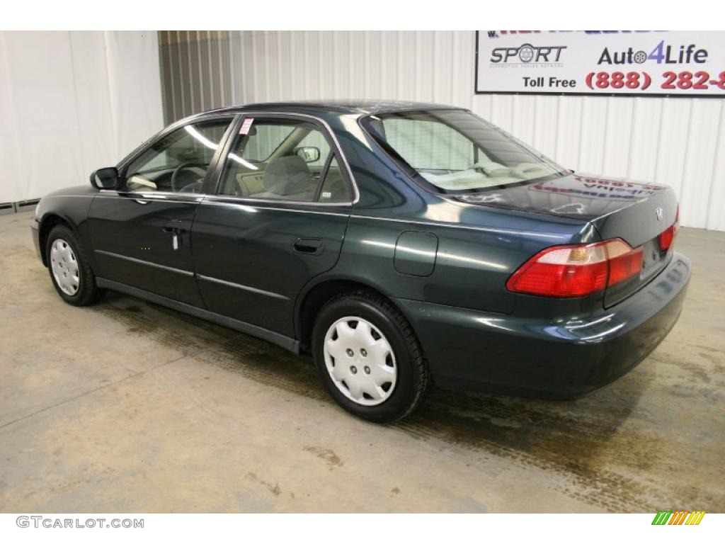 1998 Accord LX Sedan - New Dark Green Pearl / Quartz photo #7