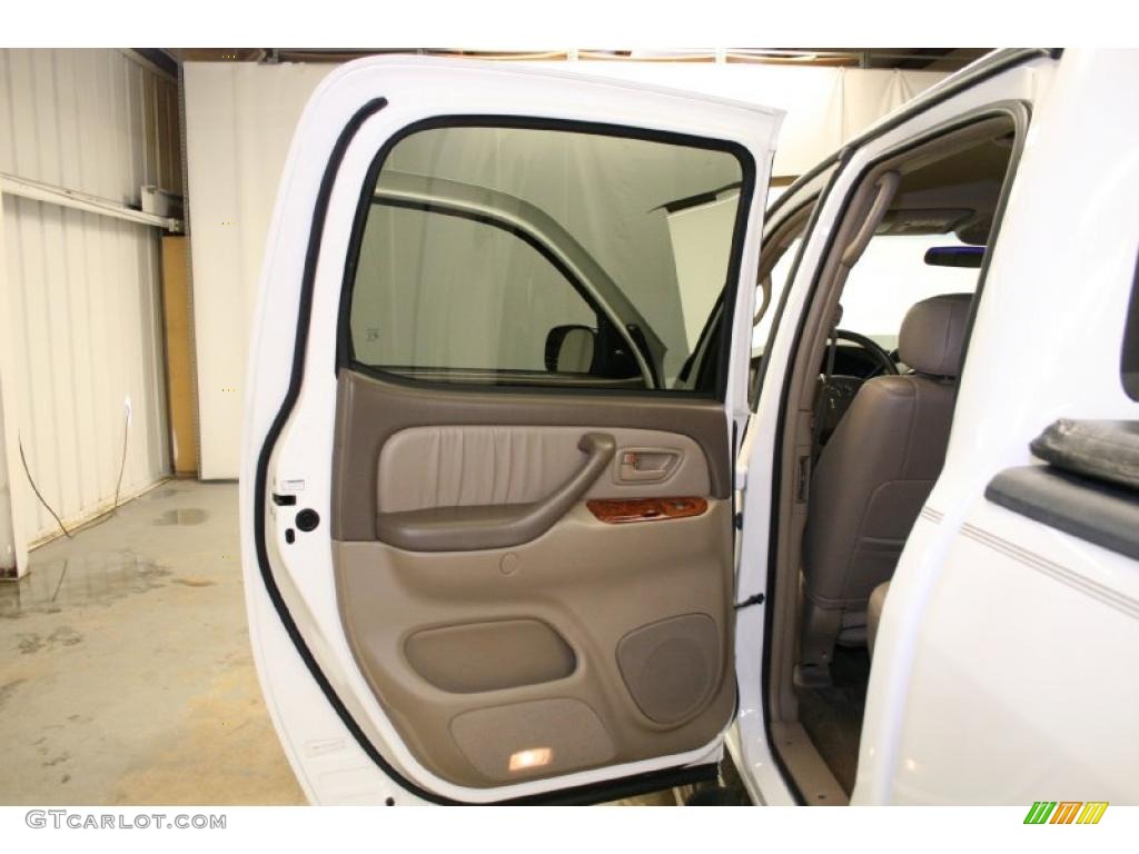 2004 Tundra Limited Double Cab 4x4 - Natural White / Oak photo #25